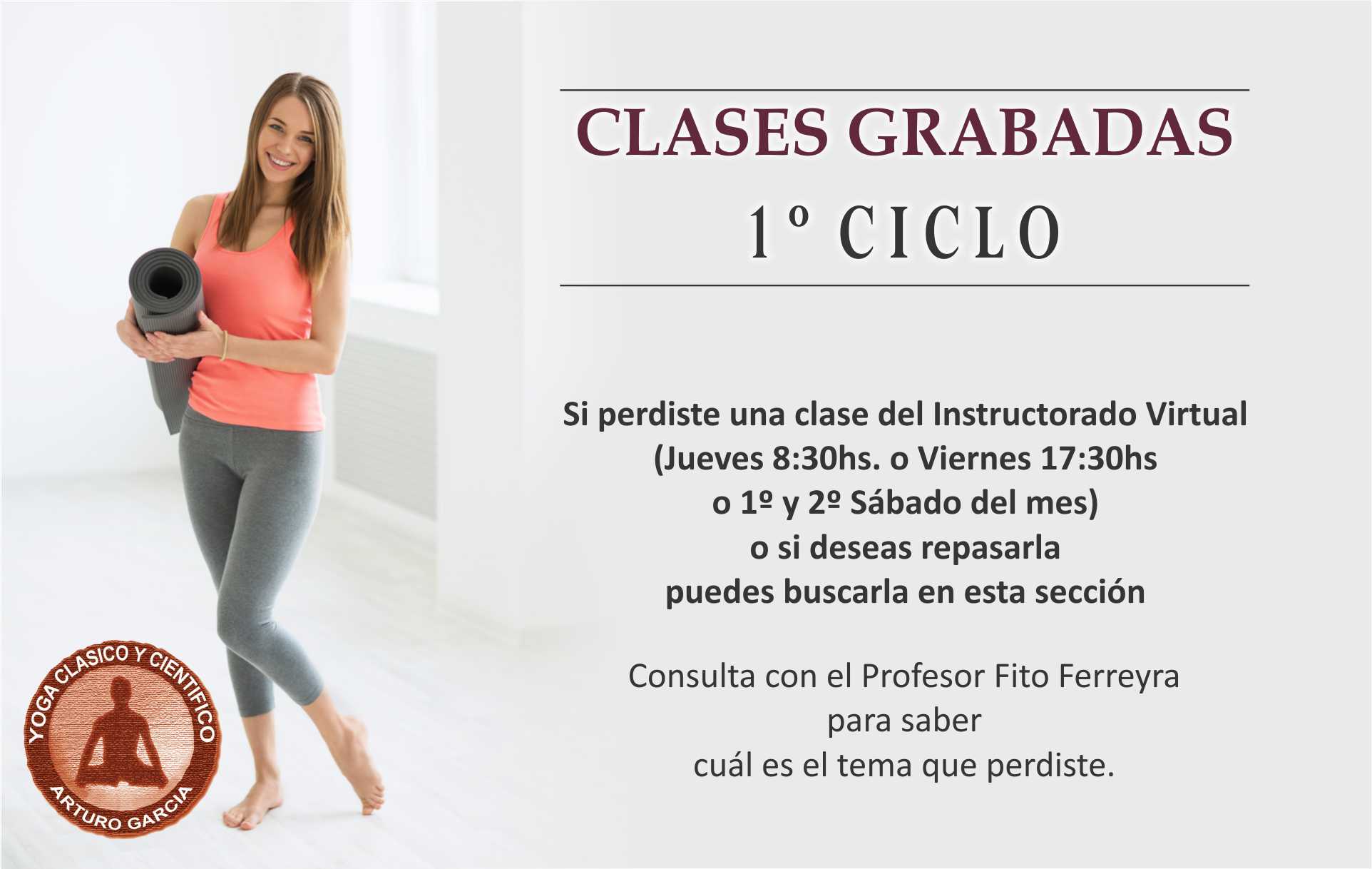 CLASES GRABADAS DEL 1º CICLO