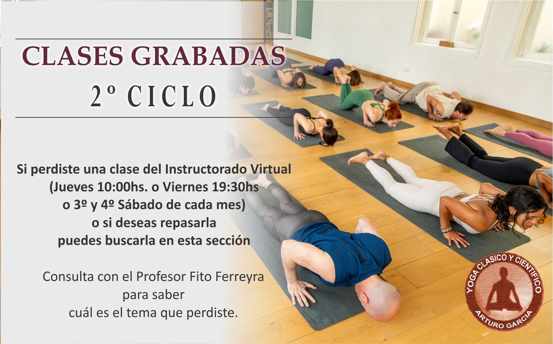 CLASES GRABADAS DEL SEGUNDO CICLO